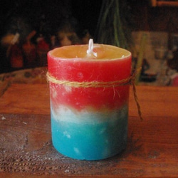 candle　円柱　wide8㎝　c2870 3枚目の画像