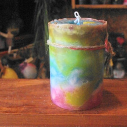candle　円柱wide8㎝　c2888 3枚目の画像