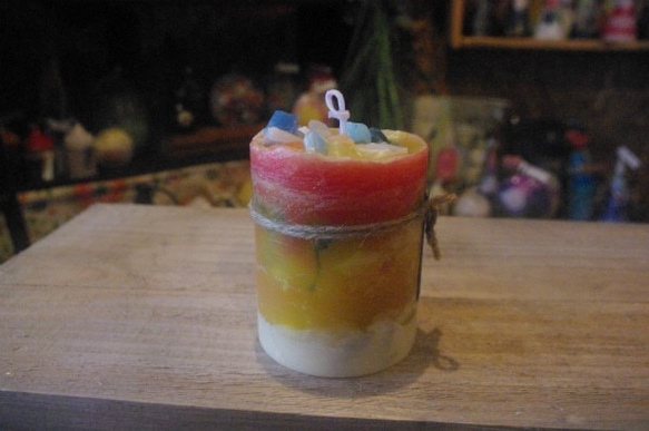 candle　円柱wide7㎝　ｃ2925 3枚目の画像