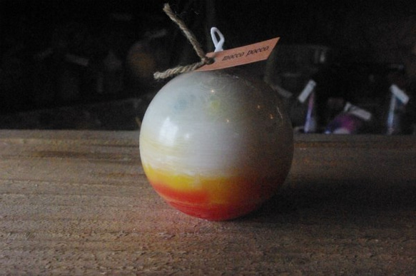 candle　球体8㎝　ｃ2963 1枚目の画像