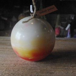 candle　球体8㎝　ｃ2963 2枚目の画像