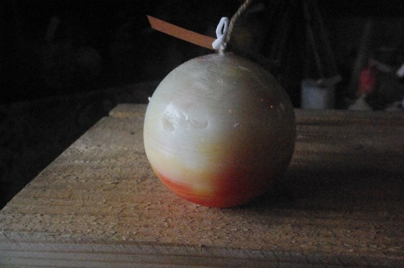 candle　球体8㎝　ｃ2963 4枚目の画像