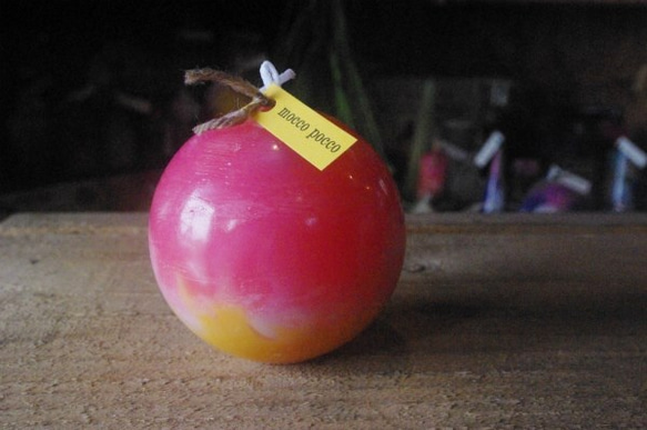 candle　球体8㎝　ｃ2966 4枚目の画像