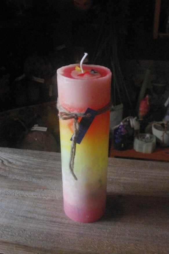 candle　tall円柱wide6.5㎝　c 3004 2枚目の画像