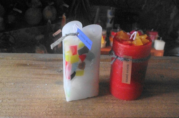candle　ハート柱　ｃ3023 2枚目の画像