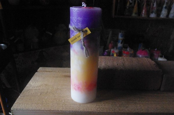 candle　tall円柱wide6.5㎝　ｃ3026 1枚目の画像