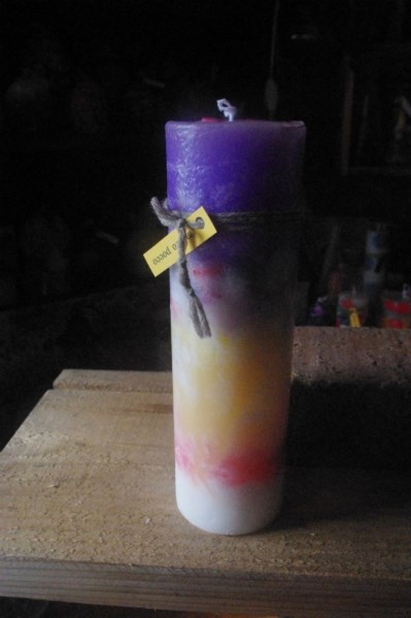 candle　tall円柱wide6.5㎝　ｃ3026 2枚目の画像