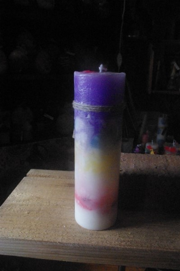 candle　tall円柱wide6.5㎝　ｃ3026 3枚目の画像