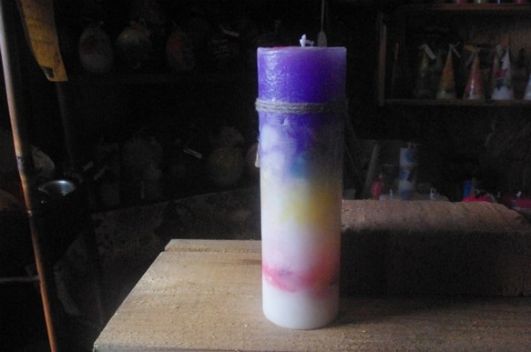 candle　tall円柱wide6.5㎝　ｃ3026 4枚目の画像