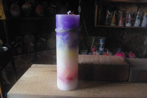 candle　tall円柱wide6.5㎝　ｃ3026 5枚目の画像