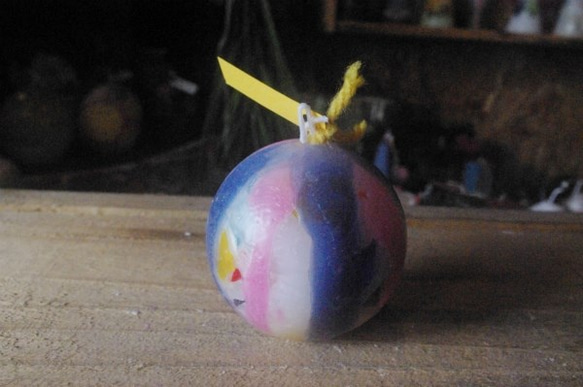 candle　ミニ球体6㎝　ｃ3061 3枚目の画像