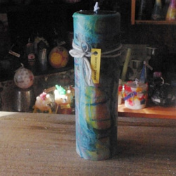 candle　tall円柱wide6.5㎝　c3073 1枚目の画像