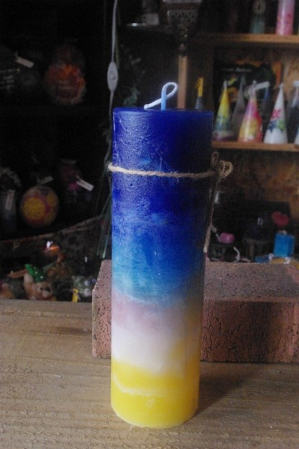 candle　tall円柱wide6.5㎝　c3081 3枚目の画像