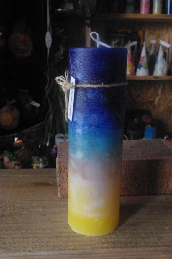 candle　tall円柱wide6.5㎝　c3081 5枚目の画像