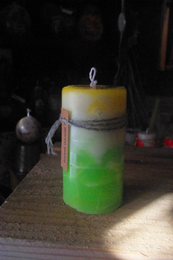 candle　ミニ円柱wide5㎝　c3102 2枚目の画像