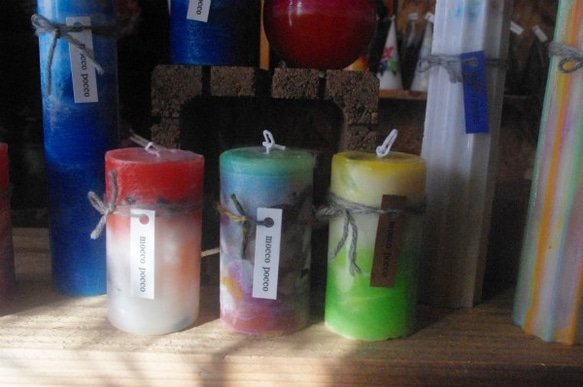 candle　ミニ円柱wide5㎝　c3102 5枚目の画像