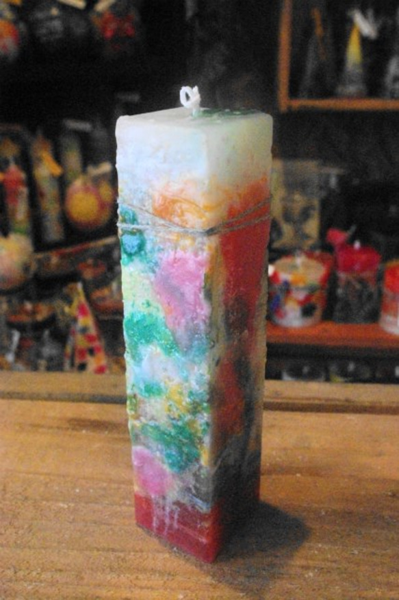 candle　tall四角柱　c3304 5枚目の画像