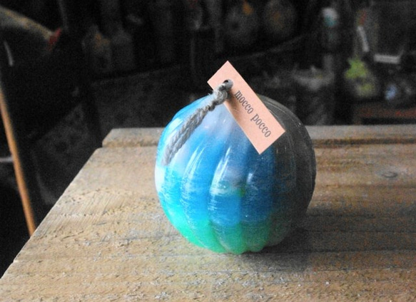 キャンドル　ツイスト球体7cm　ｃ3722 1枚目の画像