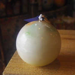 キャンドル　球体8cm　ボタニカル風　Ｃ3743 4枚目の画像