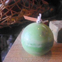 キャンドル　球体８㎝　c3949 2枚目の画像