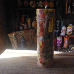 キャンドル　tall円柱wide6.5cm　d１０３ 2枚目の画像