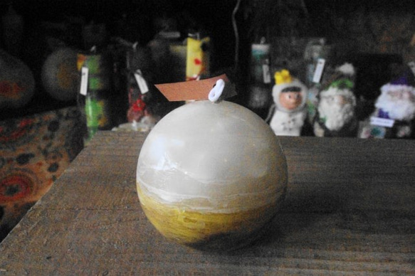 キャンドル　球体8cm　ｄ３２３ 5枚目の画像