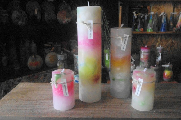 candle　円柱wide6cm　ｄ６６7 5枚目の画像