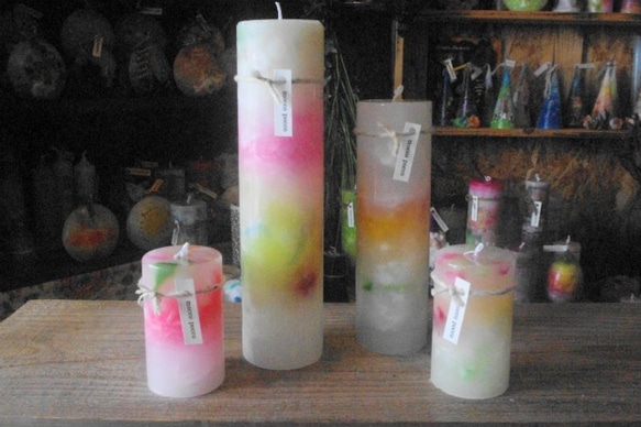 candle　円柱wide6cm　ｄ６６7 7枚目の画像