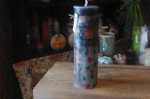 candle　tall円柱wide6.5cm　蝋燭のろうそく　ｄ６７２ 6枚目の画像