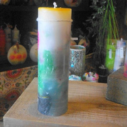 candle　tall円柱wide6.5cm　サボテン　ｄ６７８ 4枚目の画像