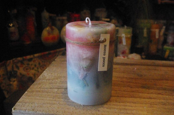 candle　円柱wide7ｃｍ　ｄ９０９ 2枚目の画像