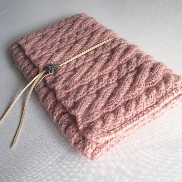 ニットクラッチバッグ『Ｃａｂｌｅ』ピンク 