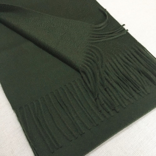 BUTCHER PRODUCTS ニットマフラー オリーブグリーン カシミヤマフラー オリーブグリーン マフラー crews 通販 6586057