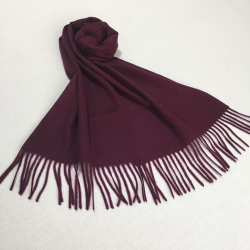 カシミヤマフラー パープル マフラー crews 通販 6586298｜Creema