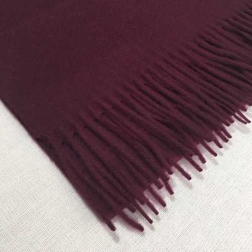 カシミヤマフラー パープル マフラー crews 通販 6586298｜Creema