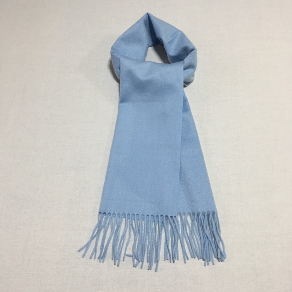 カシミヤマフラー　サックス