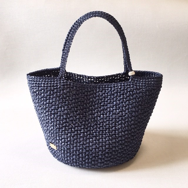 ＝受注製作商品＝　キラキラマルシェバッグ『Ｃｏｏｌ』ロイヤルネイビー