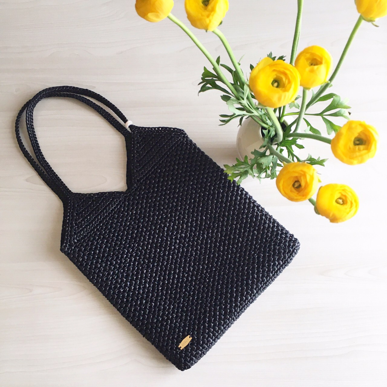 ＝受注製作商品＝　キラキラトートバッグ『Ｃｈｉａｎｔｙ』ブラック