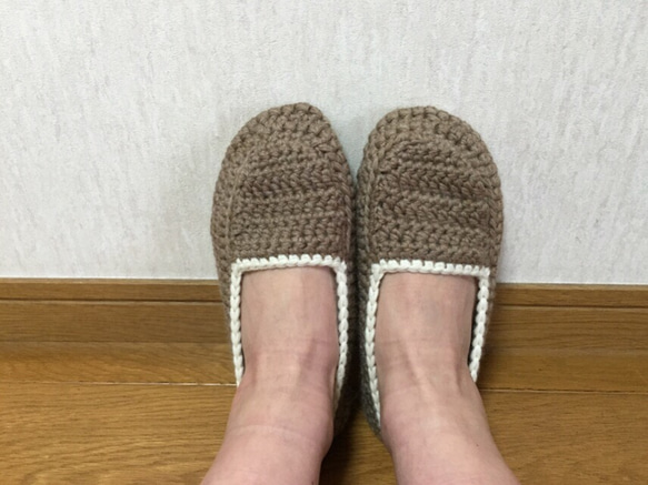 【再販④】あったか♡ルームシューズ（ブラウン） 3枚目の画像