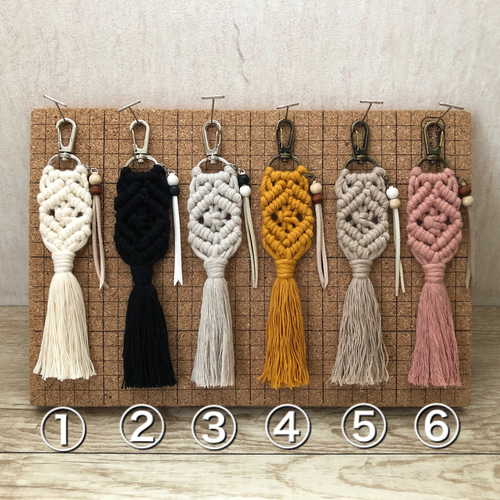 No.2タッセル バッグチャーム マクラメ No.2タッセル バッグチャーム マクラメ