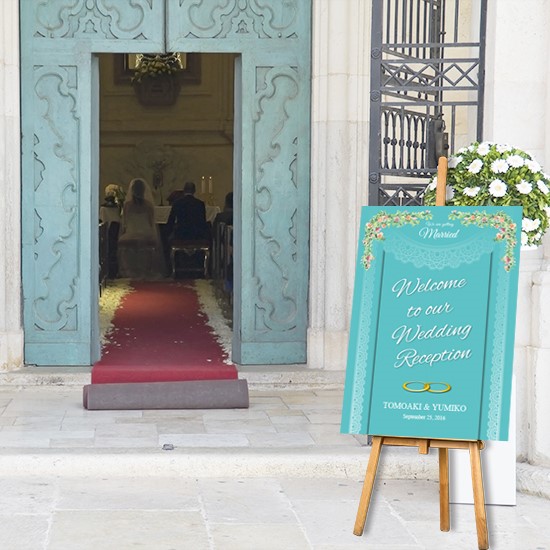 ウェルカムボード/A1【 Eternity Gold Ring】WB027