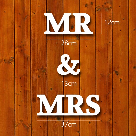 イニシャルプロップス【MR & MRS】30mm厚 WL015