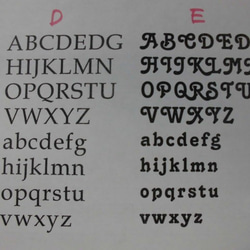 アルファベット26本セット　10種より選べます（大文字） 3枚目の画像