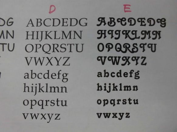 アルファベット26本セット　10種より選べます（大文字） 3枚目の画像