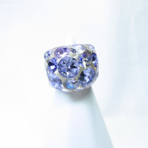 1675.スワロ入り♡ ドーム型レジンリング♡ 1675.スワロ入り♡ ドーム型レジンリング♡