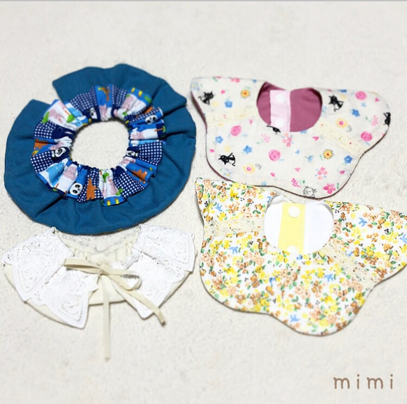 あゆみ様オーダー品】エプロン3点set 、スタイ4点 その他入園グッズ 
