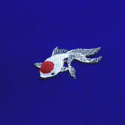 琉金　金魚　刺繍ワッペン 8枚目の画像