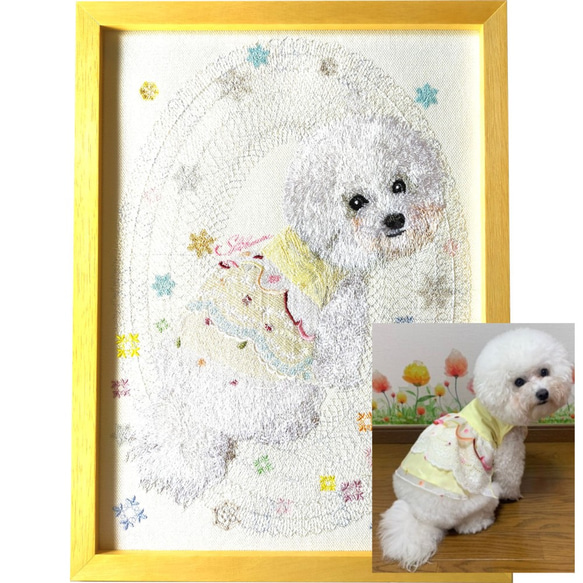 Embroidery art オーダー作品 2枚目の画像