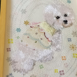 Embroidery art オーダー作品 3枚目の画像