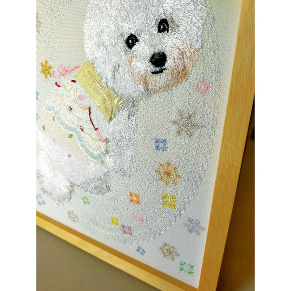 Embroidery art オーダー作品 8枚目の画像